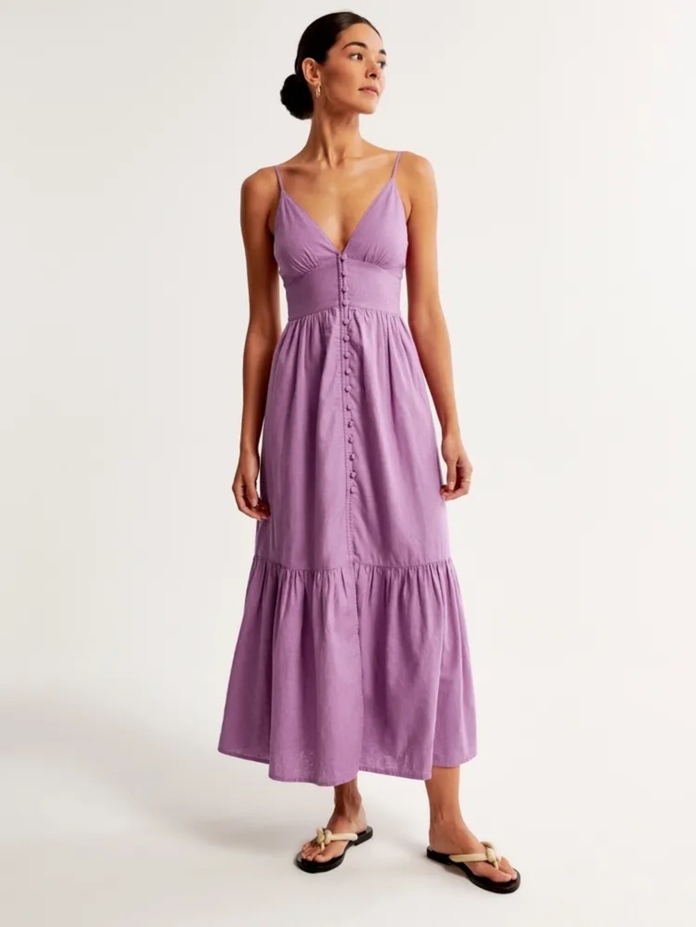 ABERCROMBIE & FITCH linen blend maxi dress✨